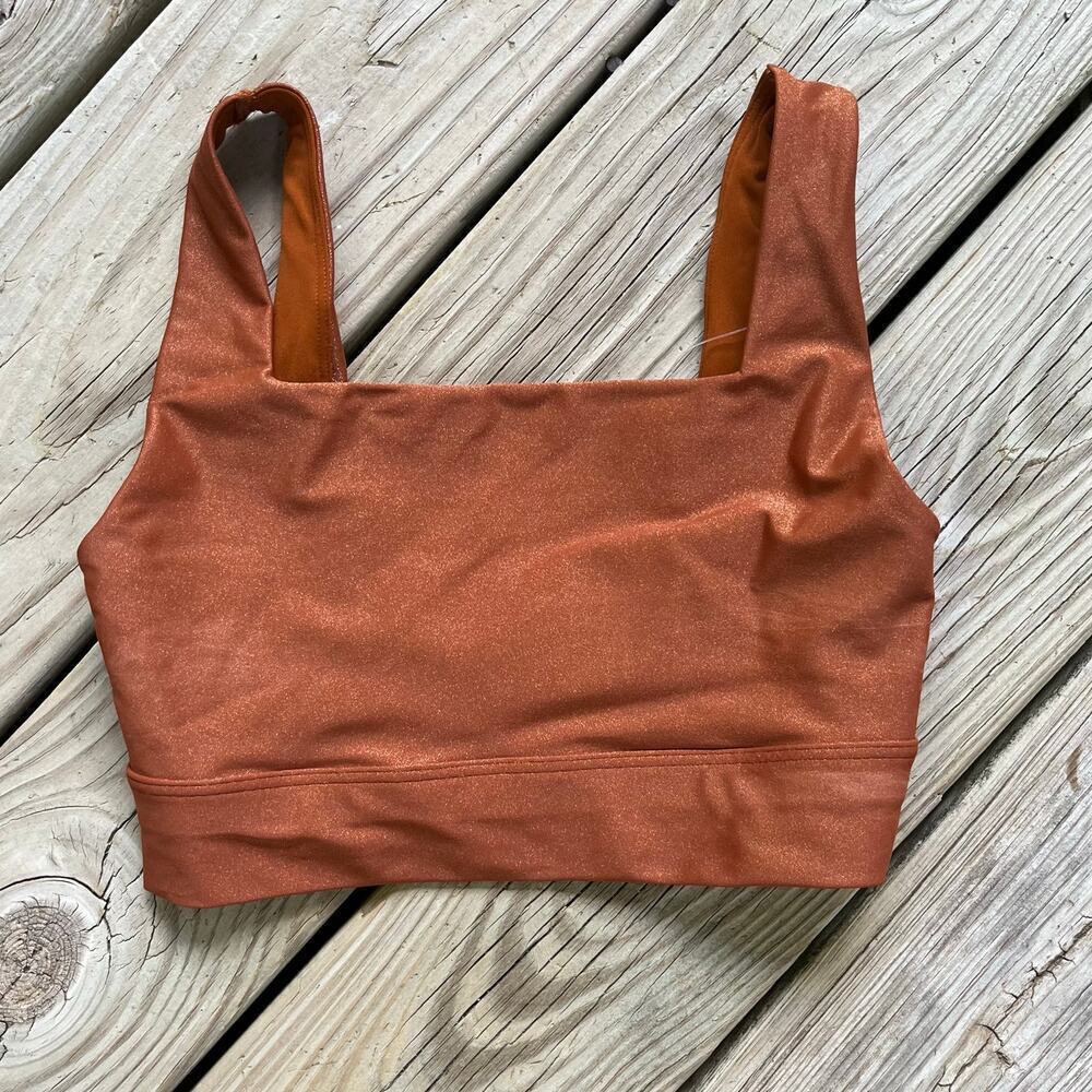 Calia Women's Rust Colored Medium Support Sports Bra Size XS. NWOT